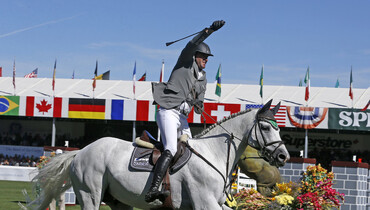 The riders for the Rolex Grand Slam of Show Jumping at Spruce Meadows