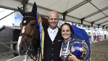Jerome Guery and Jupiter VG win 2017 FEI Zangersheide Sires of the World
