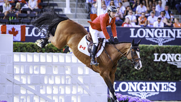 Canada claims the win in the first round of the Longines FEI Nations Cup Final as time turns into decisive factor