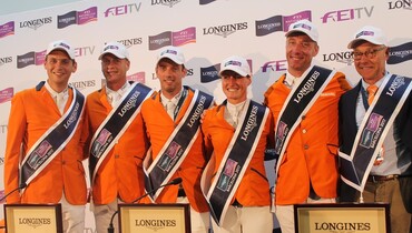 The Dutch light up the night in Barcelona with victory in the Longines FEI Nations Cup Final