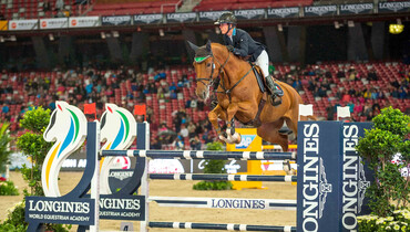 Team Lauren Hough wins the jumping competition at Longines Equestrian Beijing Masters