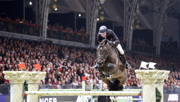John Whitaker with a home win in the Ivy Stakes at Olympia
