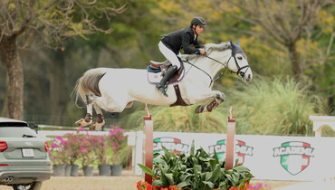 Rodrigo Lambre with Thursday's biggest win at the Triple Copa Scappino