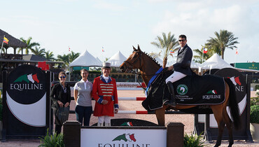 Paul O’Shea and Imerald van’t Voorhof win $50,000 Equiline Grand Prix CSI2* at WEF 2018