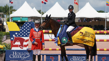 Tiffany Foster and Brighton are fastest in the $70,000 Hollow Creek Farm 1.50m Classic at WEF