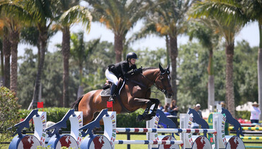 Olympic ambition fuels Moffitt as she blazes to derby field victory in week 11 of the 2018 Winter Equestrian Festival