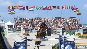 The horses and riders for CSI5* LGCT Miami Beach