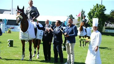 Peder Fredricson on top in Saturday's Prix Groupe Barière in La Baule