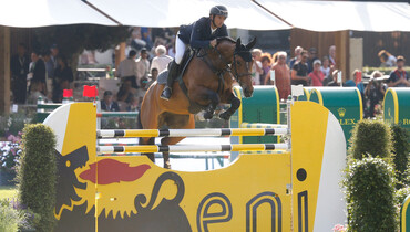 Guerdat gallops to victory in the ENI Speed competition at Piazza di Siena