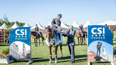 Emilio Bicocchi wins Thursday's Big Tour counting for the world ranking at CSI4* Poznan