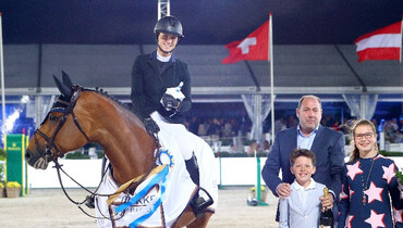 Adrienne Sternlicht and Cristalline shine bright in the CSI5* 1.50m presented by Invest Mobile at Knokke Hippique