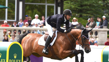 Mario Deslauriers, Andrew Welles, Rowan Willis, Richard Spooner, Tiffany Foster and Quentin Judge – all winners at Spruce Meadows ‘Pan American’
