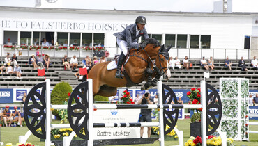 Jur Vrieling and Fiumicino van de Kalevallei win the 7-year-old final in Falsterbo