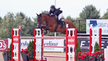 Tori Colvin and Zambia Mystic Rose jump clear to win $35,000 NetJets Welcome Stake CSI2* at Great Lakes Equestrian Festival