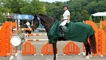 Margie Engle soars to a blue ribbon finish in the HITS Jumper Classic