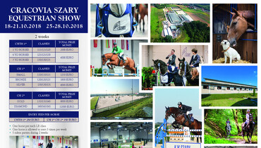 CRACOVIA SZARY EQUESTRIAN SHOW 2018: Third edition of this indoor event, based in Eastern Europe!