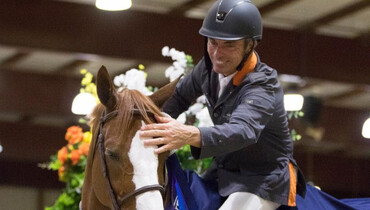 Bugatti and Wilhelm Genn race to win the $100,000 Longines FEI Jumping World Cup Sacramento