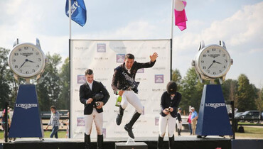 Mexico's Eugenio Garza and Victer Finn Dh Z are the victors at SRJT Longines FEI Jumping World Cup Columbus
