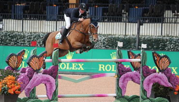Scott Keach and Fedor bound to blue in the Welcome Stake at Tryon