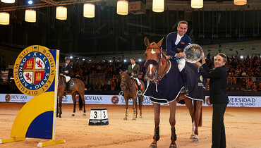Julien Epaillard wins the Universidad Alfonso X El Sabio Trophy at Madrid Horse Week