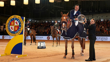 Julien Epaillard wins the Universidad Alfonso X El Sabio Trophy at Madrid Horse Week