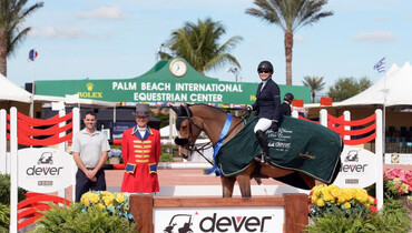 Margie Engle dashes to first in Dever Golf Cars 1.45m Classic