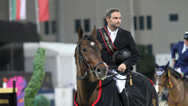 Thursday's biggest win at Al Shira'aa International Horse Show to Ibrahim Hani Bisharat