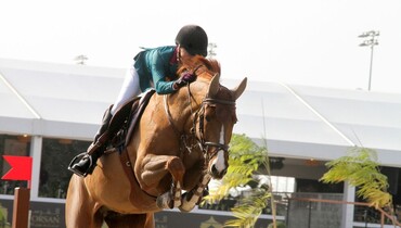 The horses and riders for CSI5*-W Dubai