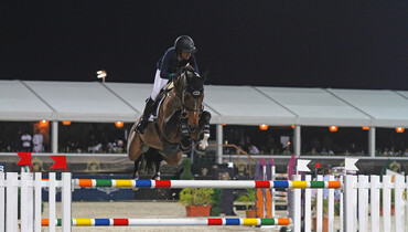 Janika Sprunger wins the Emirates Airline Dubai World Cup Grand Prix