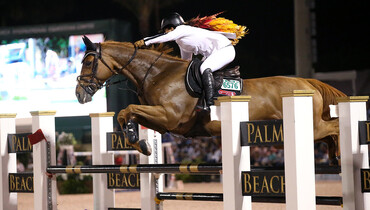 Danielle Goldstein and Lizziemary repeat victory in the $391,000 Palm Beach Equine Clinic Grand Prix CSI5* at 2019 WEF