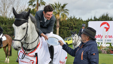 Marcel Marschall wins the Clip My Horse Trophy at the Sunshine Tour