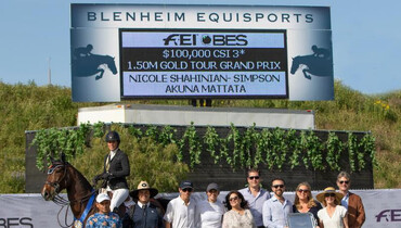 Shahinian-Simpson wins the 1.50m Gold Tour Grand Prix at San Juan Capistrano