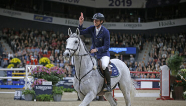 Home hero Peder Fredricsson heats up Scandinavium with a win in round two of the Longines FEI World Cup Final