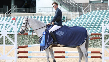Andrew Ramsay and California 62 claim fastest round to win Welcome Speed at Kentucky Spring Horse Show