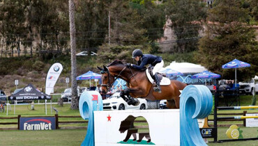 Keri Potter and Jiminy Cricket claim their first Grand Prix win in the FEI CSI2*