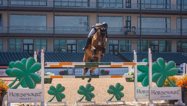 Kristen Vanderveen and Bull Run's Prince of Peace sweep the Horseware Ireland Welcome Stake