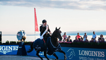 Italian victory for Emanuele Gaudiano and Carlotta in the Longines Speed Challenge of Lausanne