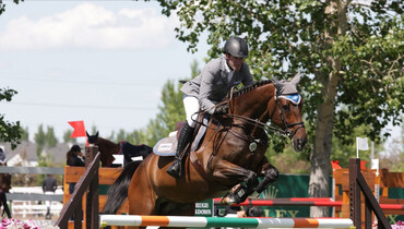 Philipp Weishaupt wins the 1.45m Friends of the Meadows Cup