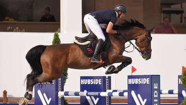 Gonzalo Añon Suarez wins Saturday's 1.50m class at Hubside Jumping