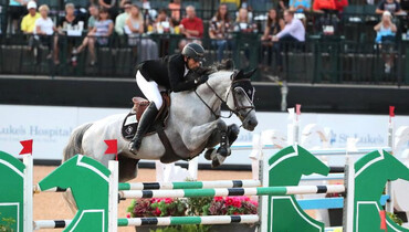 Adam Prudent and Romeo de Villaret dominate in the Adequan® CSI3* Grand Prix at TIEC