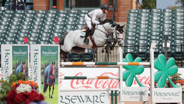 Mark Bluman and Cartouche are victorious in $36,000 Horseware Ireland Welcome Stake CSI2* at TIEC