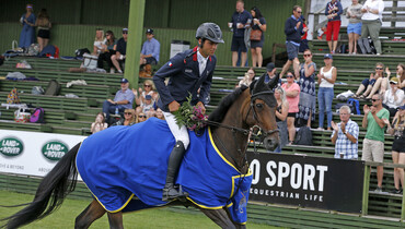 Edward Levy on top in the Runsten Equestrian Trophy in Falsterbo