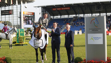 Philipp Weishaupt closes off Wednesday’s competitions with a home win at CHIO Aachen
