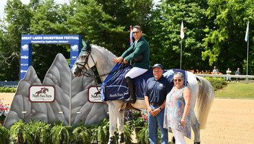 Ireland's Willie Tynan and Fancy Girl best $71,200 North Face Farm Grand Prix CSI2* at Great Lakes Equestrian Festival