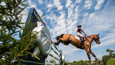 Ellen Whitaker and Diola win the Bemer Speed Classic at Hickstead