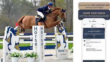 HorseTap: Your horses’ video sharing - The new app for showjumping videos