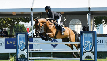 Brianne Goutal-Marteau tops Palm Beach Masters Open Jumper at the 2019 Hampton Classic