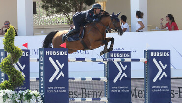 Emilio Bicocchi with Friday’s biggest win at Hubside Jumping International of Valence