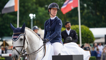 Silvia Bazzani and Charlemagne JT Z win the Top Series Grand Prix presented by Meise at the Brussels Stephex Masters