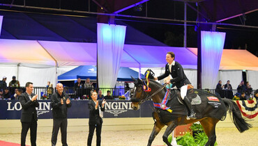 Angel Guillermo Karolyi races to the win with April Moon at the Murieta Inn, Spa & Restaurant at Sacramento International